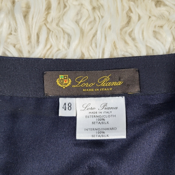 Loro Piana Double Layer Midi-skirt 100 Silk Size IT 48 / US 12 - Picture 9 of 12